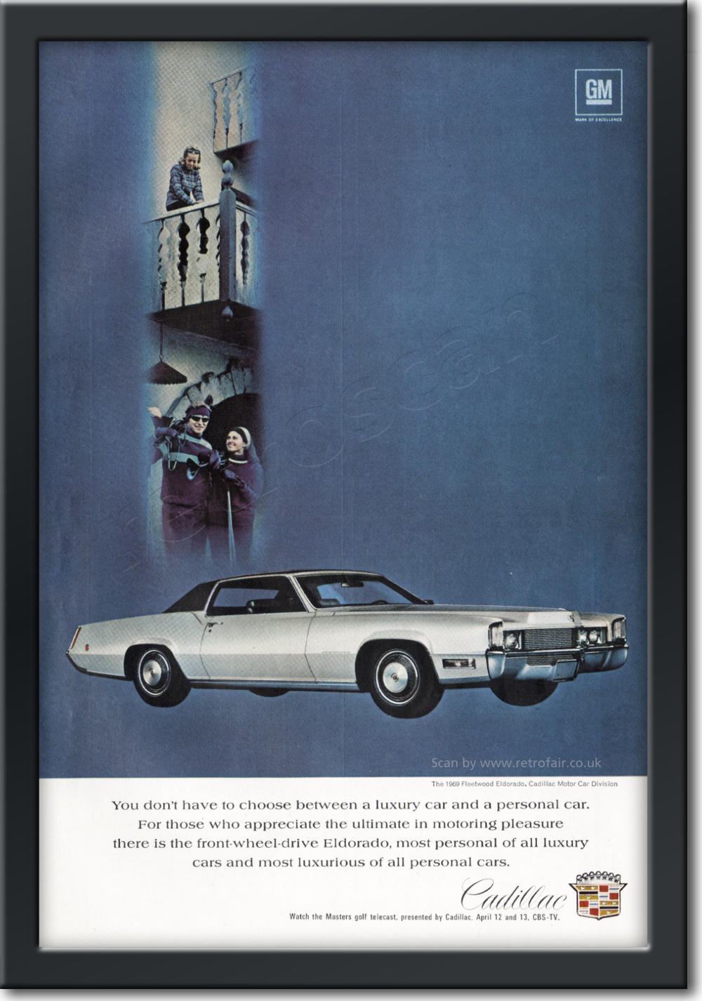 1969 Cadillac - framed preview vintage ad
