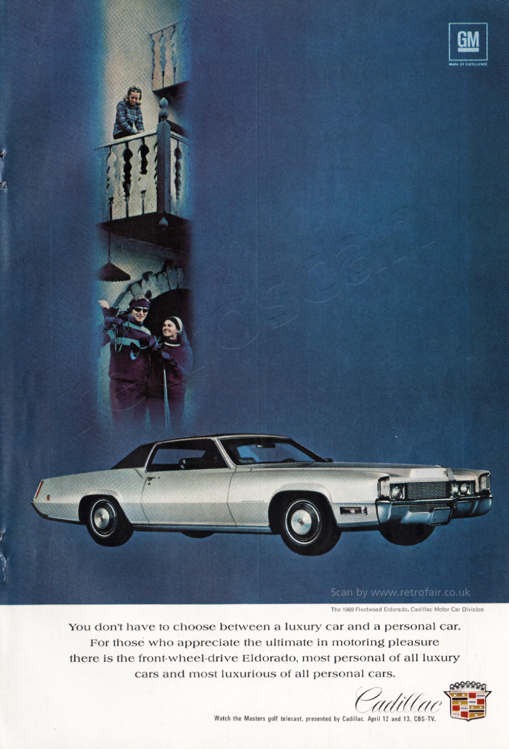 1969 Cadillac - unframed vintage ad