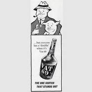 1961 VAT 69 Scotch Whisky (Farmer) Vintage Ad