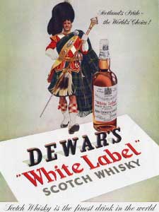 vintage Dewar's Whisky ad