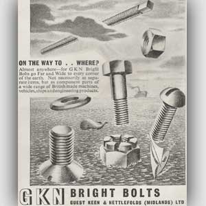 1950 GKN Bolts - Vintage Ad