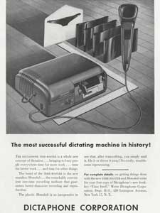 1951 Dictaphone retro advert