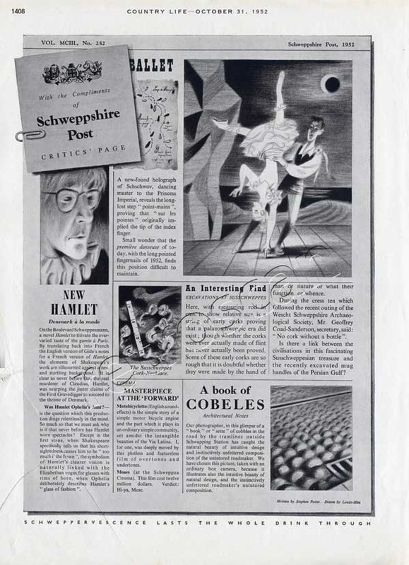 1952 vintage Schweppeshire advert