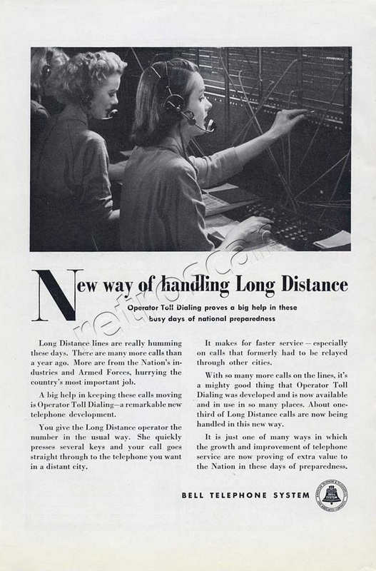1951vintage  Bell Telephone System ad