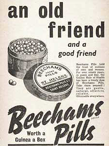 1940 ​Beecham's Pills - vintage ad