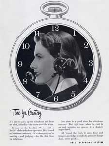 1952 Bell Telephone 'Clock' - vintage ad