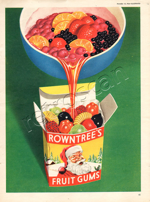 1954 Rowntree's Fruit Gums vintage advert