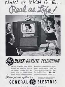 1951 General Electric Daylite Television Cowgirl