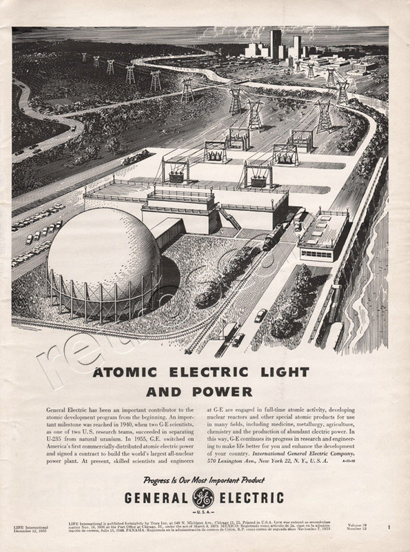 1955 General Electric Atomic Power  vintage ad
