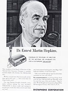 1951 Dictaphone - vintage ad