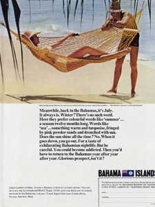 1966 Bahama Islands Vintage Beach