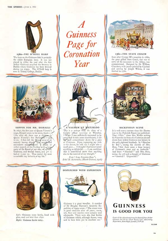 vintage Guinness Coronation ad