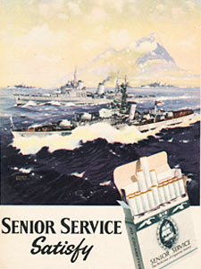 1955 ​Senior Service Cigarettes advert
