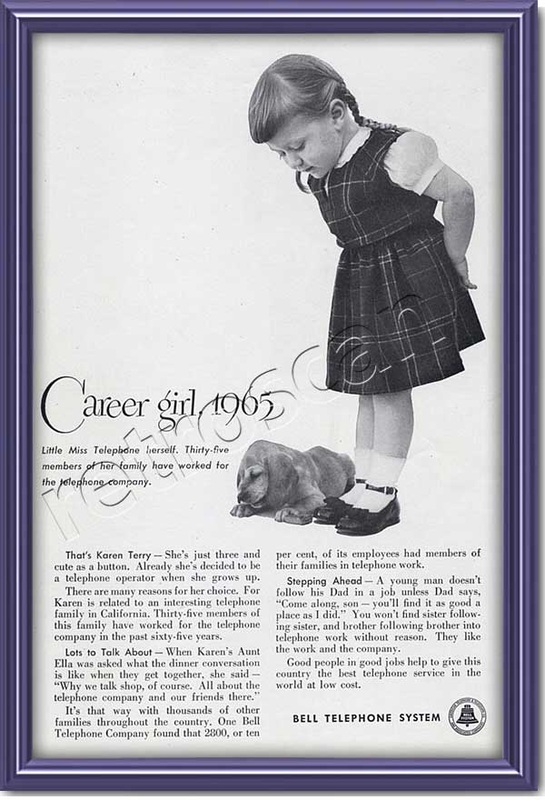 vintage 1951 Bell Telephone advert