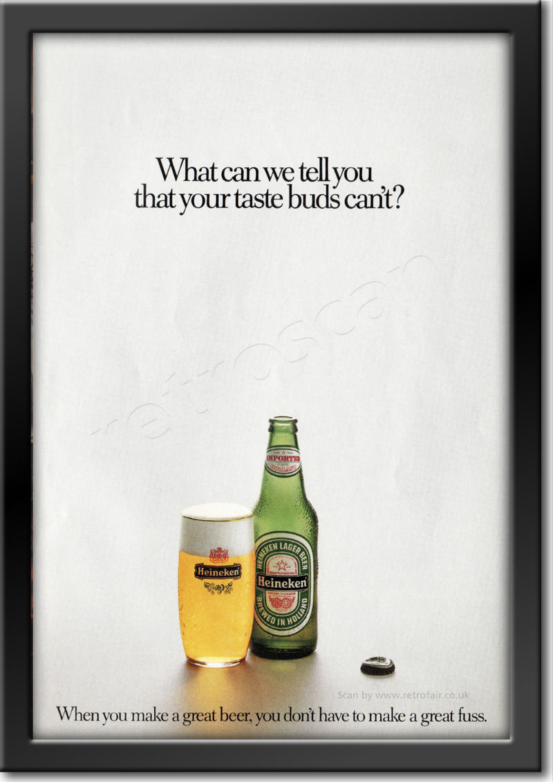 1985 vintage Heineken ad