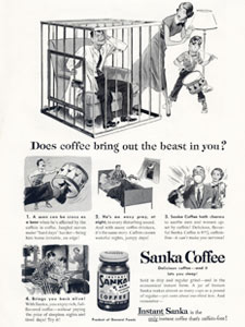 Sanka Coffee Vintage Advert 'Beast'