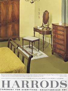 1964 Harrods Furniture Regency Vintage Ad