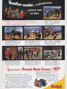 1952 Kodak Brownie Movie Camera  - vintage ad