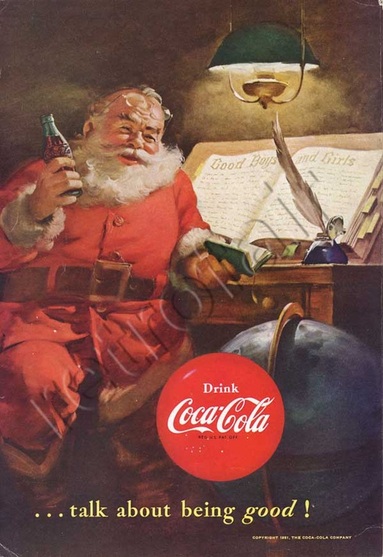 1951 Coca Cola Santa's Gift Book vintage advert