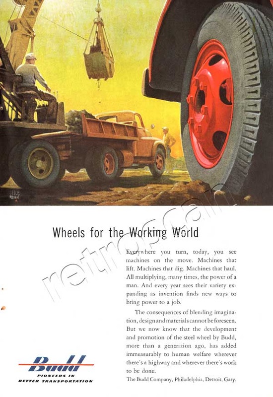 1953 Budd Engineering  vintage ad