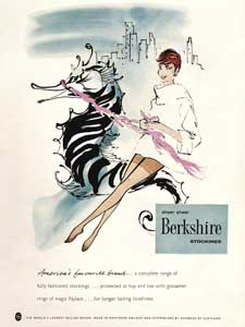 retro Berkshire stockings ad