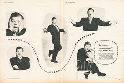 1955 Stork Margarine (Benny Hill) - unframed vintage ad