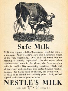 vintage 1936 Nestlé milk ad