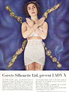 1958 Lady X Silhouette - vintage ad