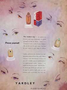 retro Yardley cosmetics ad