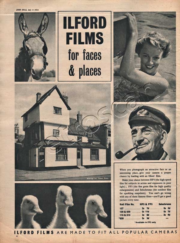 1954 Ilford Film advert