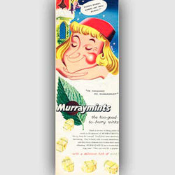 1954 Murraymints Romeo - vintage ad
