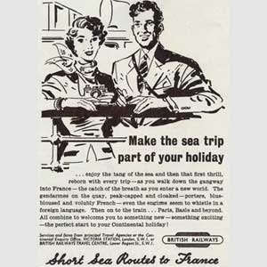 1952 British Rail / French Holidays  - Vintage Ad