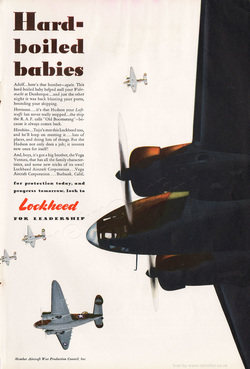 1942 Lockheed - unframed vintage ad