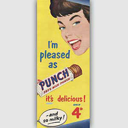 1953 Punch Bar - vintage ad