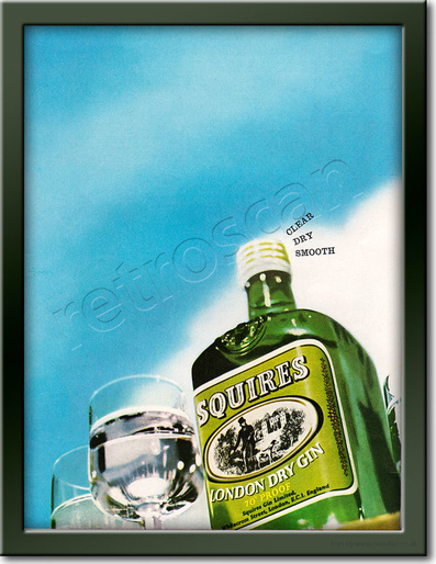 vintage Squires Gin  advert