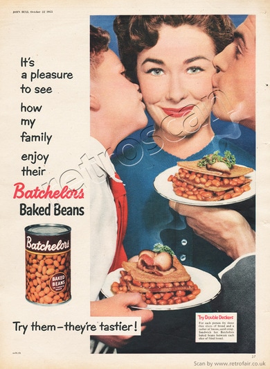 1955 vintage Batchelor's Baked Beans