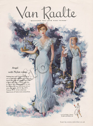 1949 Van Raalte Night Gowns vintage ad