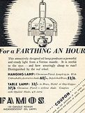 1936 ​Famos Lamps vintage ad