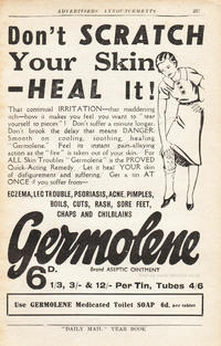 1937 Germolene - unframed vintage ad