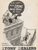 1937 Lyons Tea Shops - vintage ad