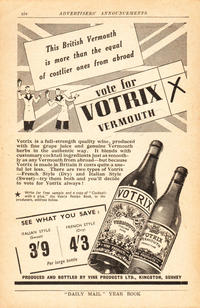 1940 Votrix Vermouth - unframed vintage ad