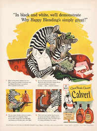 1942 Calvert Whiskey - unframed vintage ad
