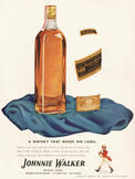 1942 Johnnie Walker Whisky - vintage ad