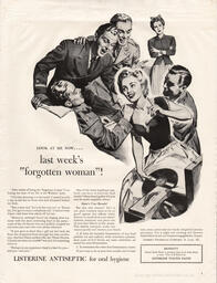 1942 Listerine - unframed vintage ad