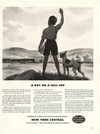 1942 New York Central System - unframed vintage ad
