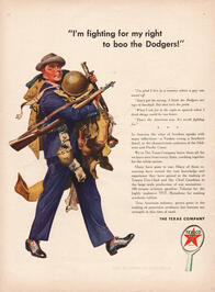 1941 Texaco Oil - unframed vintage ad