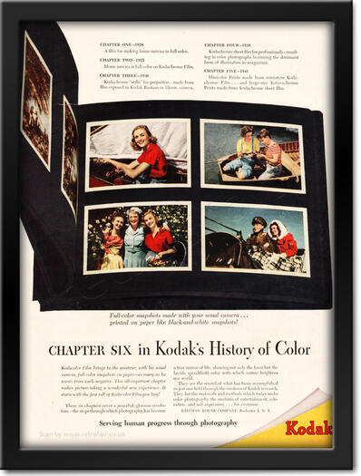  1945 Kodak Film - framed preview retro