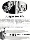 1950 Nife Lamps vintage ad