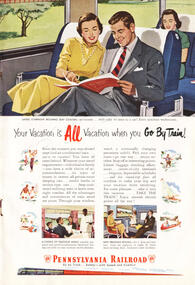 1951 Pennsylvania Railroad - unframed vintage ad
