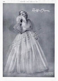1951 Roecliffe & Chapman ball gown vintage ad